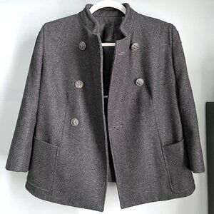 Urban Outfitters Troy Smith for D Wool-Blend Peacoat (Gray) S
